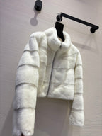 DIOR 25S SHORT VELVET MINK COAT 573