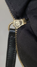 CC 2025 Multi-Pockets Camera Case Bag Black Calfskin