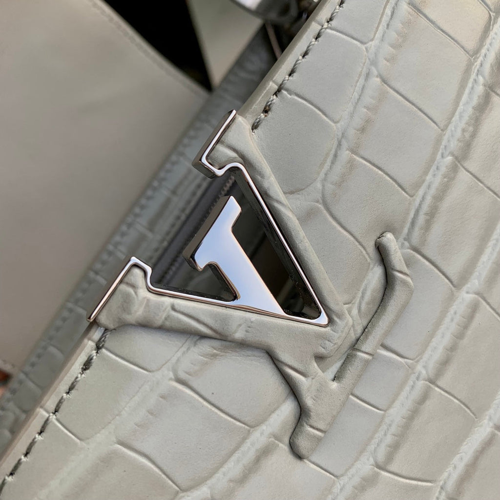CAPUCINES BB 27 GREY TAURILLON SILVER HARDWARE
