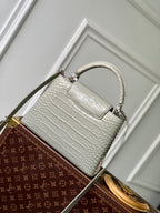 CAPUCINES BB 27 GREY TAURILLON SILVER HARDWARE