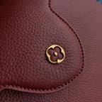 capucines mm 31.5 burgundy taurillon leather gold hardware