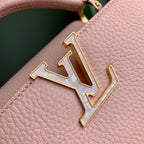 capucines mm 31.5 pink taurillon leather mop gold hardware