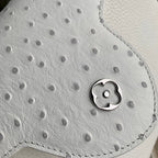 capucines mm 31.5 white taurillon leather silver hardware