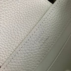 CAPUCINES MINI 21 WHITE TAURILLON SILVER HARDWARE