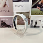 WHITE CALFSKIN HAIRBAND 154898