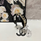 BLACK MIX LIGHT YELLOW FABRIC AND SATIN HEADBAND 168583