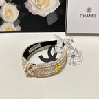 LIGHT YELLOW MIX WHITE FABRIC HEADBAND 168588
