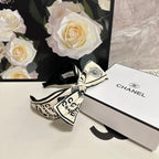 WHITE MIX BLACK SILK HEADBAND 168589