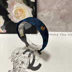 BLUE MONOGRAM CANVAS HAIRBAND 369306