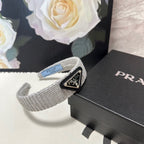 HAIRBAND IN PALE GRAY KNITTED WOOL 381467