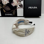 HAIRBAND IN IVORY WHITE FABRIC 381469