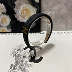 BLACK RAFFIA WOVEN HAIRBAND 400479
