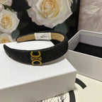 BLACK RAFFIA WOVEN HAIRBAND 400479