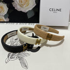 CAMEL BEIGE RAFFIA WOVEN HAIRBAND 400481