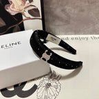 BLACK SILK WITH CRYSTAL HAIRBAND 400485