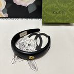HEADBAND IN BLACK SHINY LAMBSKIN 406128