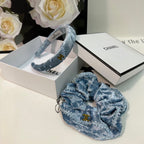 SKY BLUE VELVET TWO-PIECE SET 412457