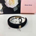 THICK HEADBAND IN BLACK CORDUROY 412476