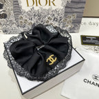 BLACK SILK SCRUNCHIE 432826