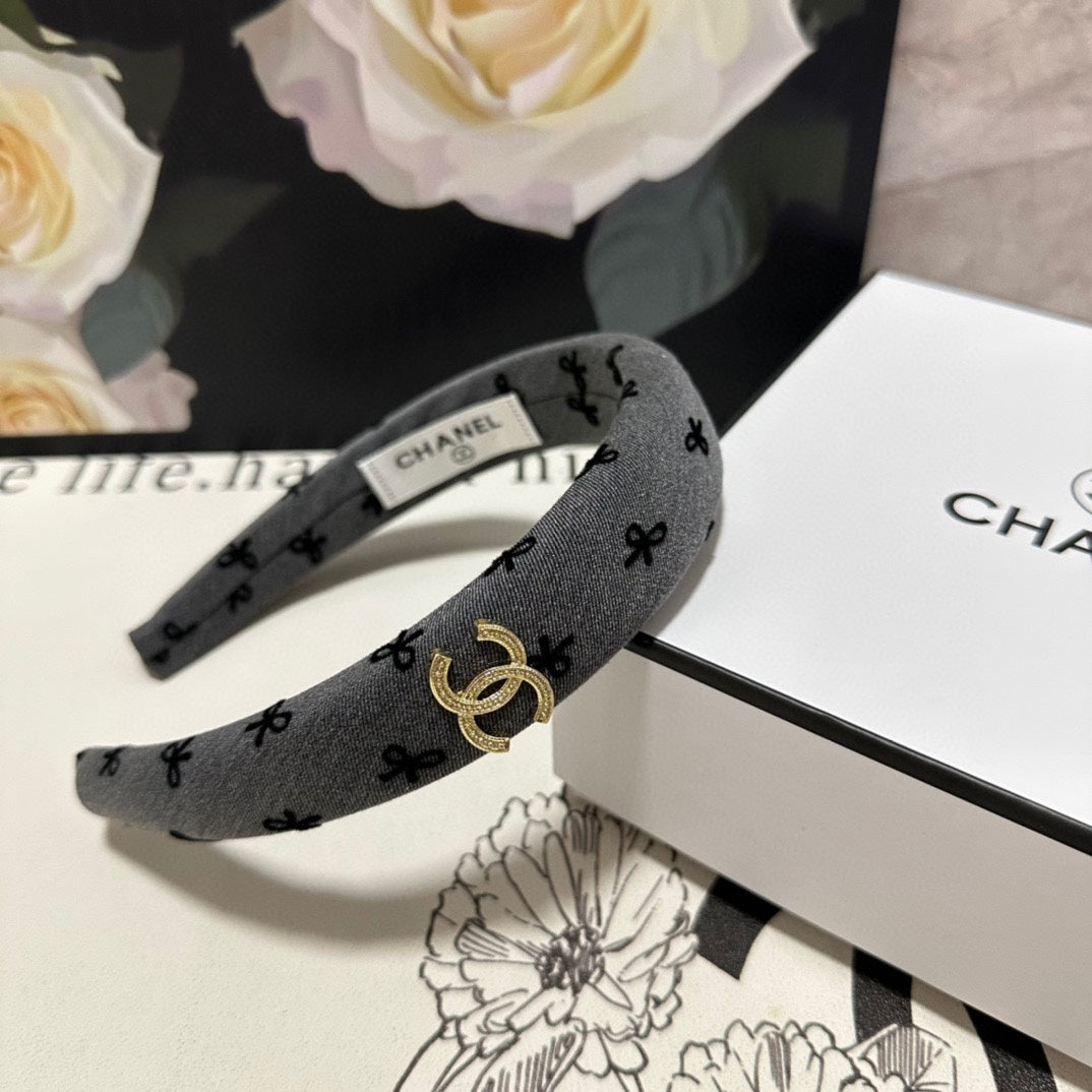 DARK GRAY FABRIC HAIRBAND 432840