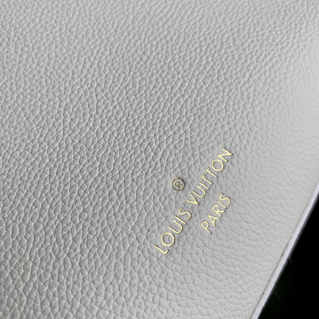 LV Lock&Go Bag White Gold Cowhide 240848