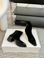 ANKLE BOOTS 45 MM IN BLACK SUEDE