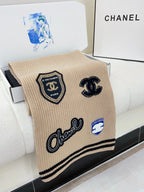 SCARF 180 CM IN TAN BEIGE PURE CASHMERE WITH STICKER 390000