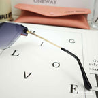 LOGO SUNGLASSES 68043 IN GOLD METAL GREY LENS