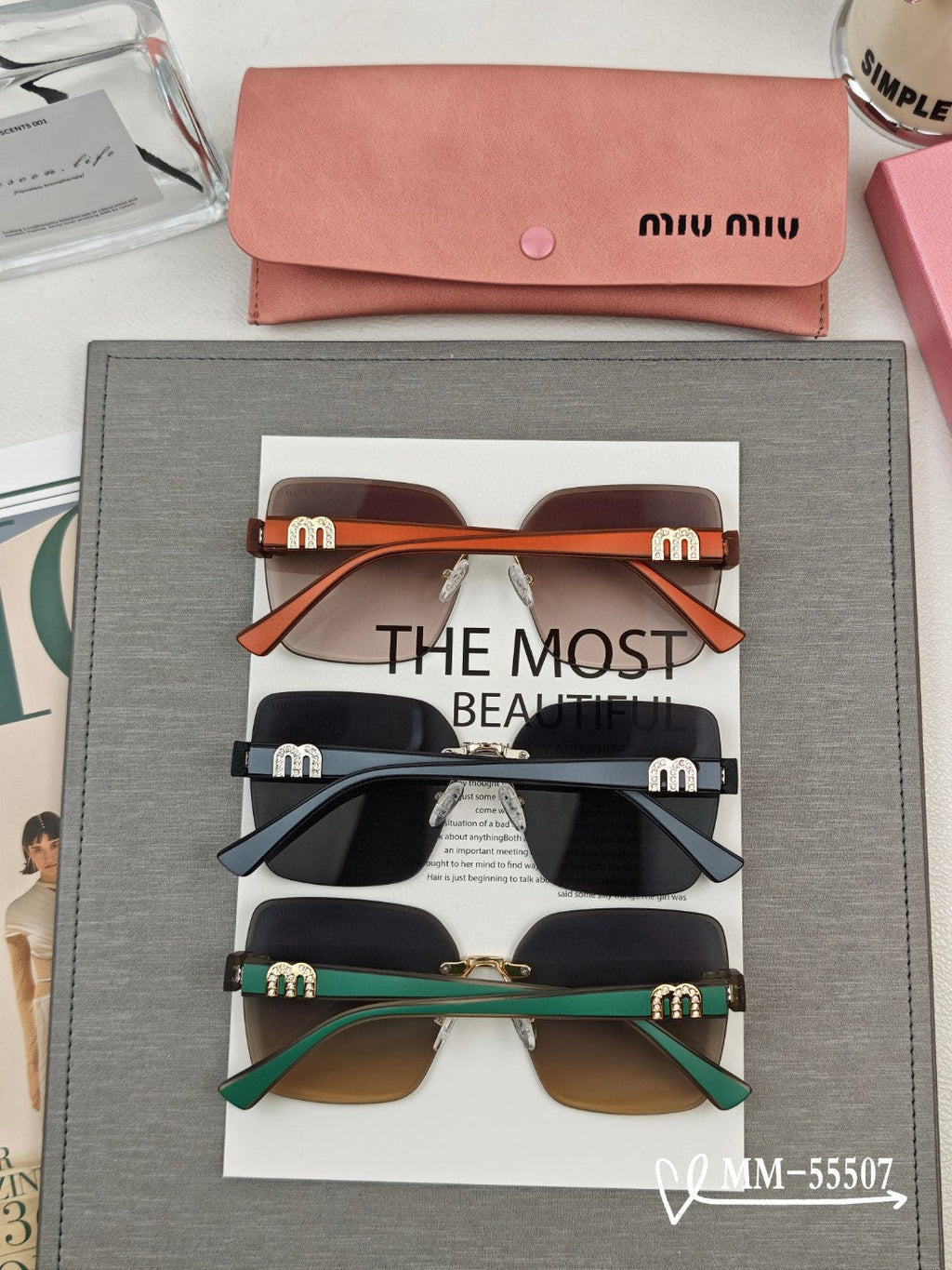 RUNWAY SQUARE SUNGLASSES 55507 IN ACETATE