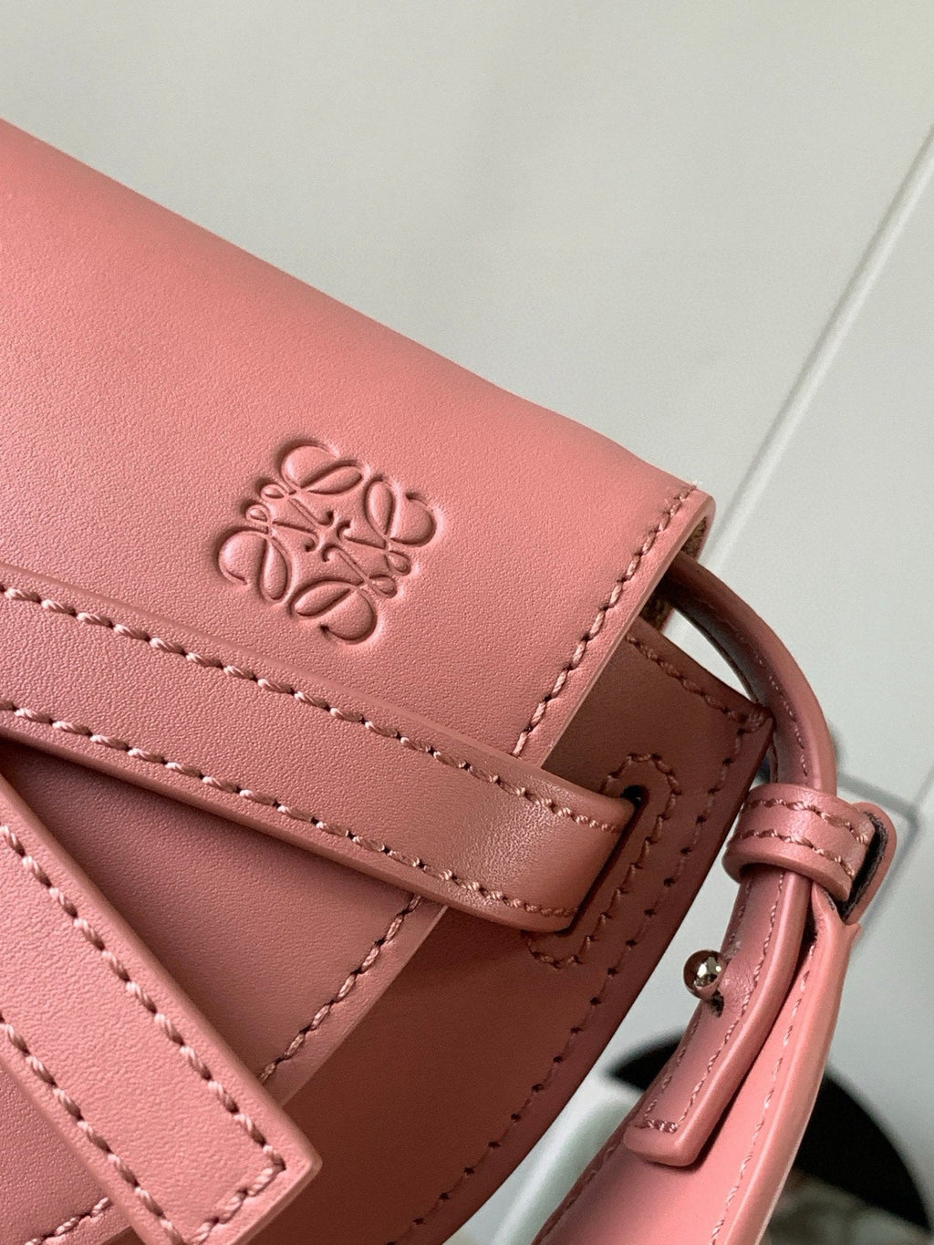 Loewe Mini Gate Dual Bag Light Pink Calfskin