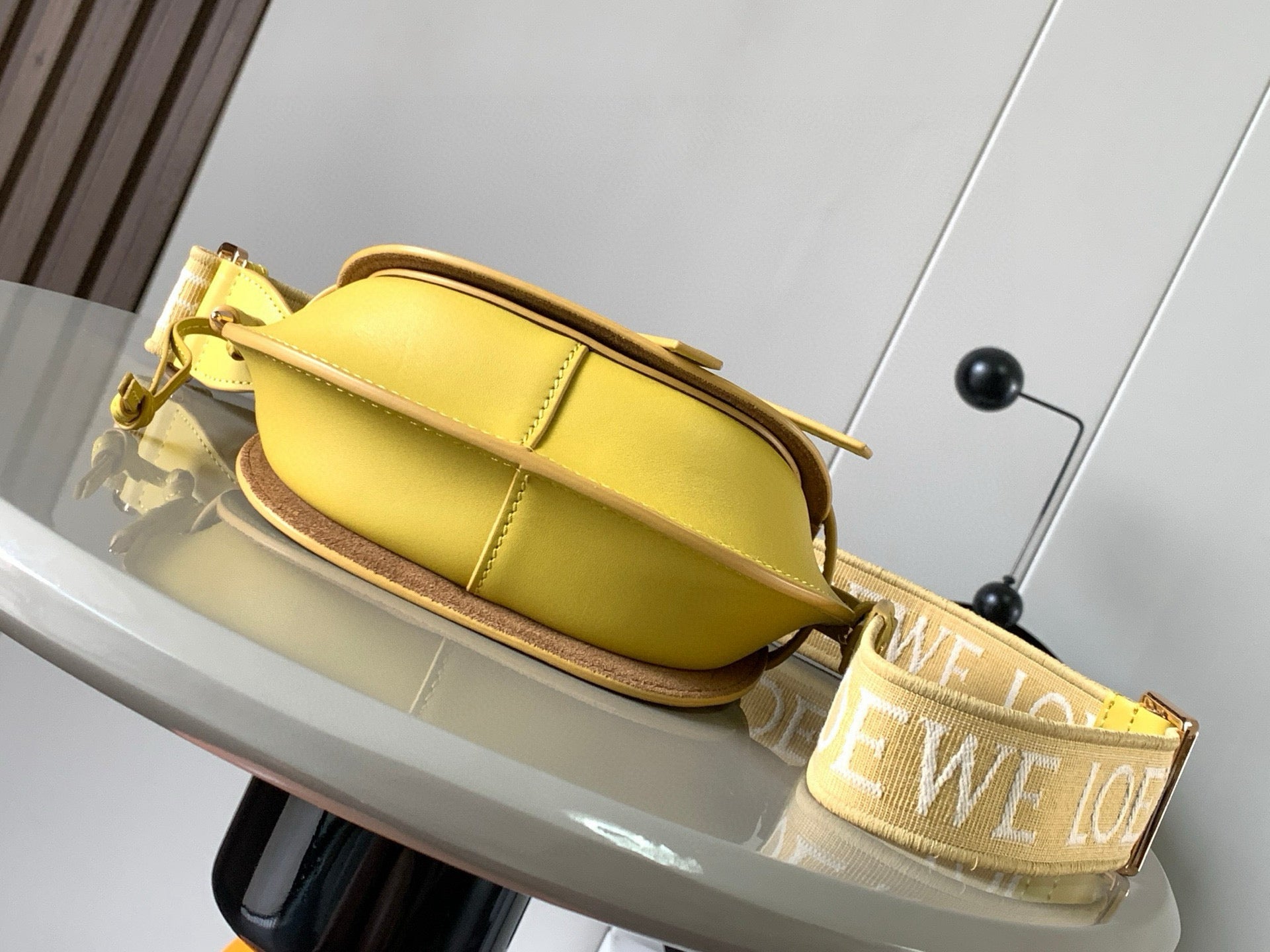 Loewe Mini Gate Dual Bag Yellow Calfskin