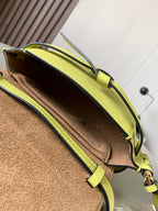 Loewe Mini Gate Dual Bag Lime Green Calfskin