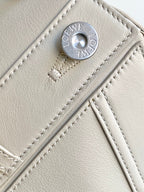 Loewe Panta Small Puzzle Bag 24cm White Glossy Calfskin