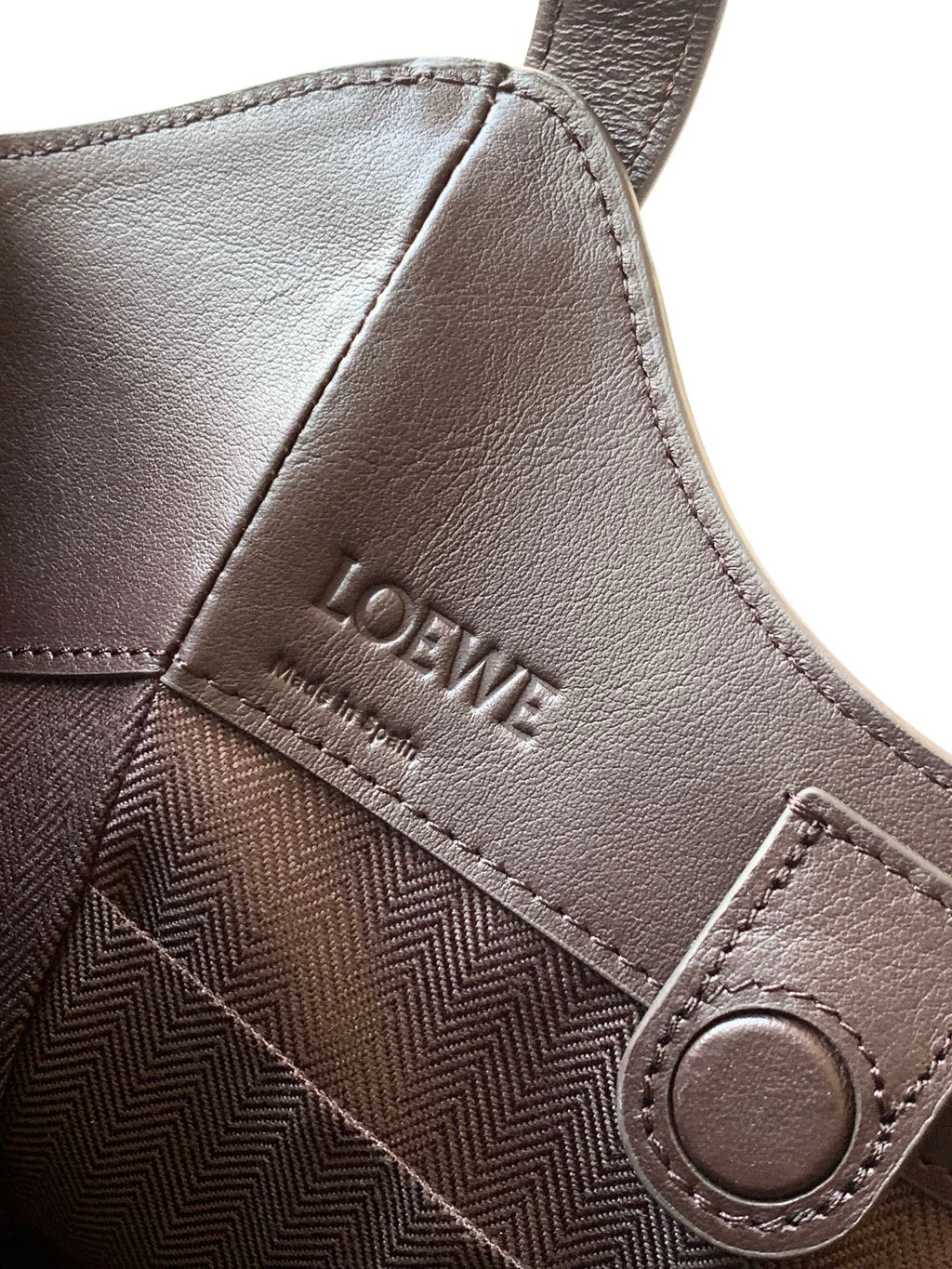 Loewe Hammock Bag 15 cm Chocolate Calfskin