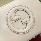 BLONDIE MINI SHOULDER BAG 21 IN WHITE CALFSKIN
