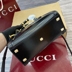 Gucci Bamboo Bag Black Leather 339651