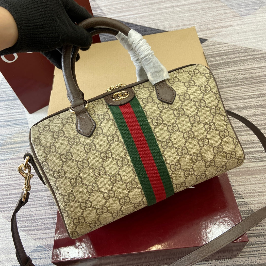 GG Ophidia Bag 25cm Canvas leather 339622