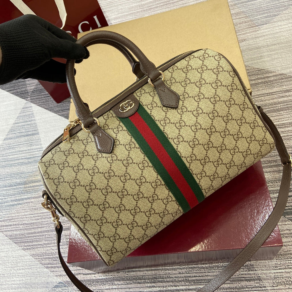 GG Ophidia Bag 31cm Canvas leather 339618