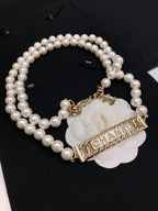 CHANEL 25S CHAIN BELT IN WHITE PEARL 615991