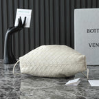BV Dustbag Notte 33cm With Chain White Calfskin HW