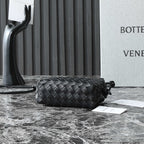 BOTTEGA VENETA KNOT CROSSBODY BAG 17 IN BLACK CALFSKIN