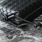 BV MINI LOOP 17CM BLACK CALFSKIN