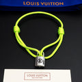 Silver Lockit Bracelet Lime