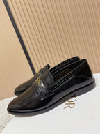 DIOR 25S BOY LOAFERS IN BLACK CALFSKIN