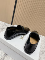 DIOR 25S BOY LOAFERS IN BLACK CALFSKIN