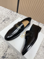 DIOR 25S BOY LOAFERS IN BLACK CALFSKIN