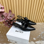 JUDY DOUBLE STRAP MARY JANE SLINGBACK 35MM IN BLACK SNAKE EMBOSSED CALFSKIN