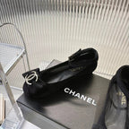 BOW MARY JANE SHOES IN BLACK VELVET