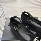 BOW MARY JANE SHOES IN BLACK VELVET