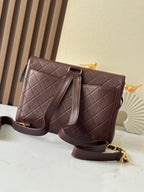 CC 2025 Backpack 30cm Brown Gold Backpack Sheepskin 298104